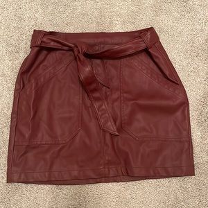 Burgundy skirt from Express. Only worn once. Very nice condition. Size 10.
